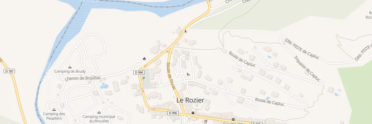 Plan du 5109 Le Rozier Village au Rozier