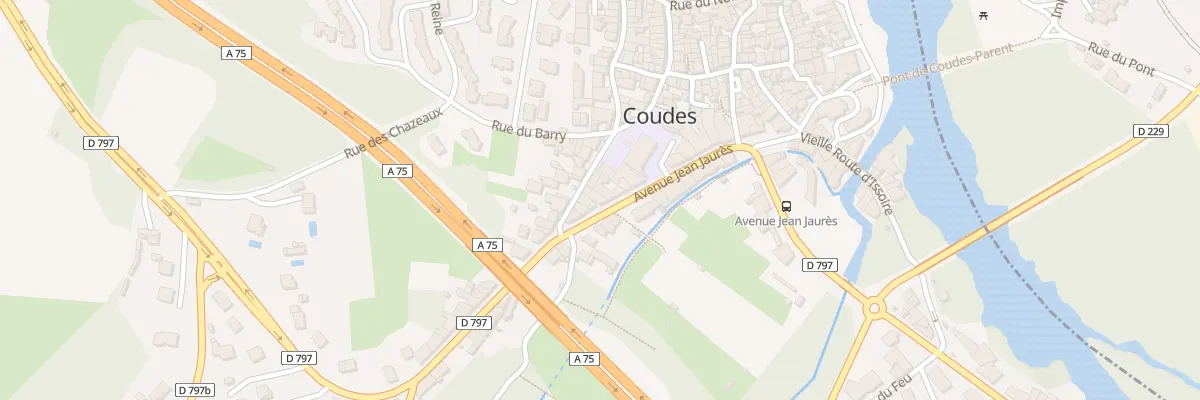 Plan du 24 Av Jean Jaures à Coudes