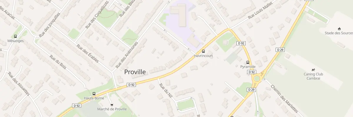Plan du 8 Rue d’Havrincourt à Proville