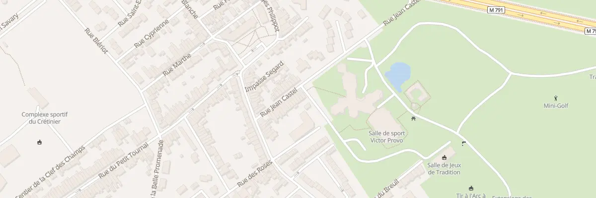Plan du 24 Rue Jean Castel à Wattrelos