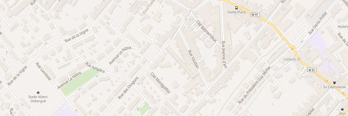 Plan du 4 Rue des Dragons R Carette à Wattrelos