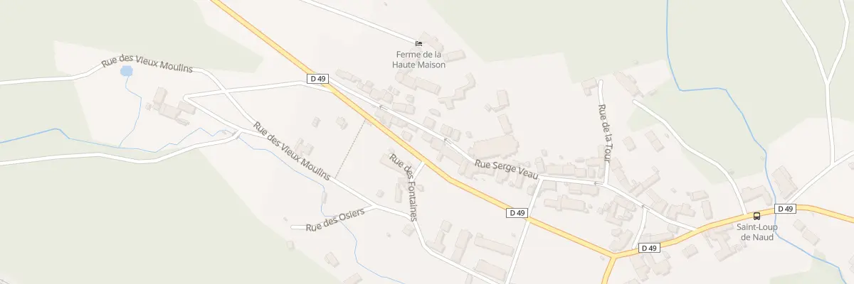 Plan du 23T Rue Serge Veau à Saint-Loup-de-Naud