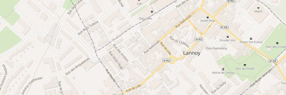 Plan du 60 Rue Nationale à Lannoy