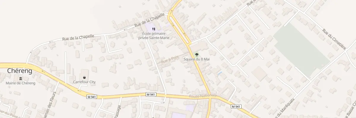 Plan du 1 Rue à Pois à Chéreng
