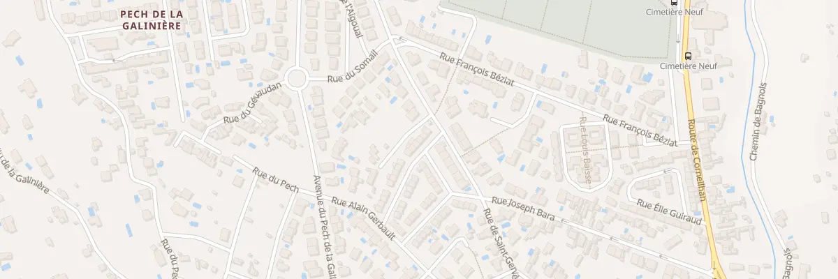 Plan du 6 Rue Fernand Magellan à Béziers