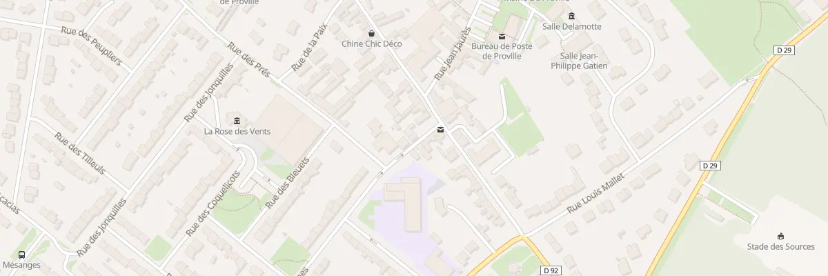 Plan du 2 Rue des Écoles à Proville