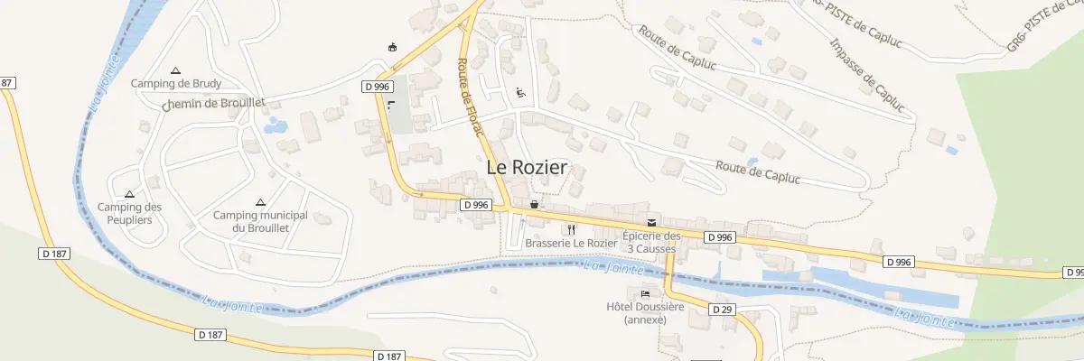 Plan du 5512 Le Rozier Village au Rozier