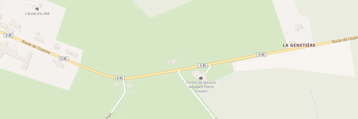 Plan du 390 La Genetiere à Saint-Sauveur-en-Puisaye