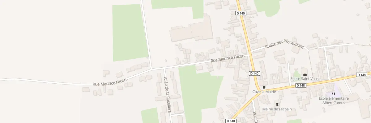 Plan du 18 Rue Maurice Facon à Féchain
