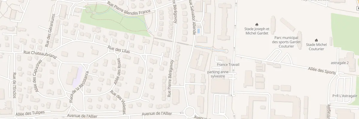 Plan du 14 Rue Pierre Bérégovoy à Cournon-d’Auvergne