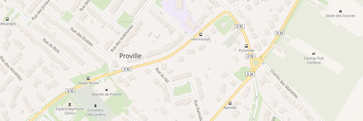 Plan du 7 Rue d’Havrincourt à Proville