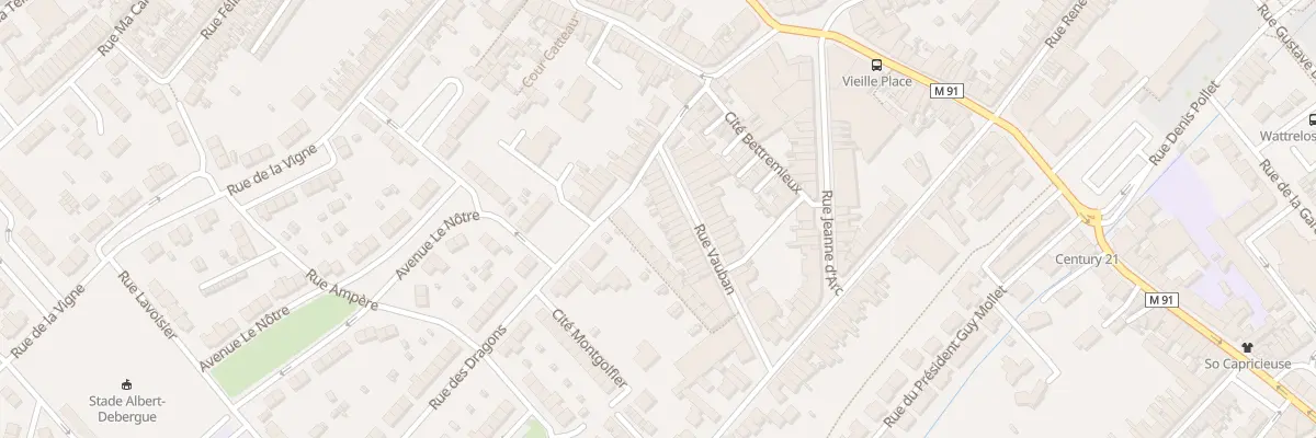 Plan du 47 Rue Vauban à Wattrelos