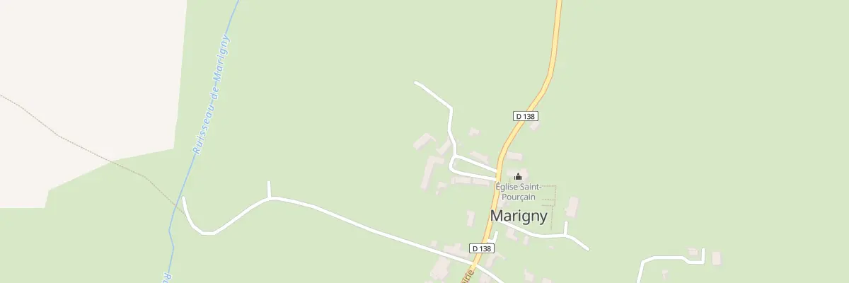 Plan du 3 Pl de l’Église à Marigny