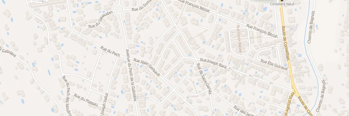 Plan du 4 Rue Christophe Colomb à Béziers