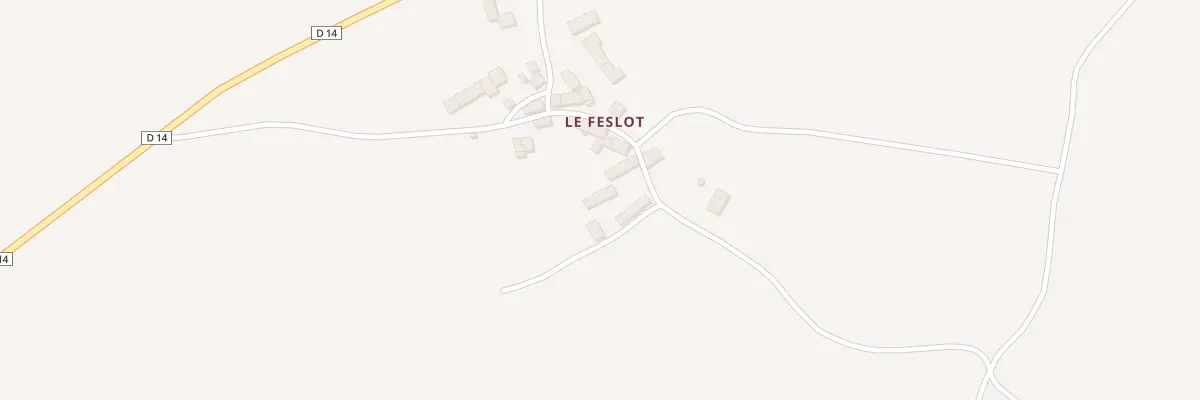 Plan du 14 Ham Le Feslot à Bouhy