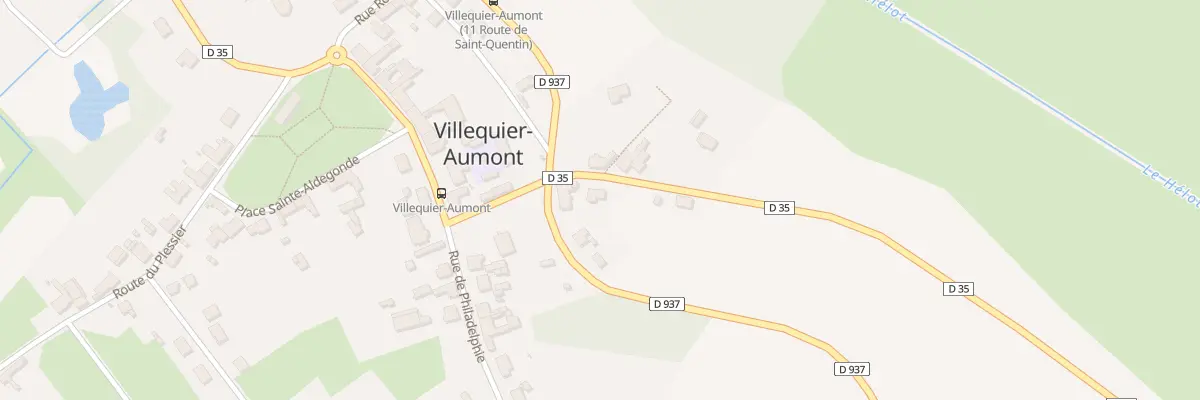 Plan du 2 Rte de Tergnier à Villequier-Aumont
