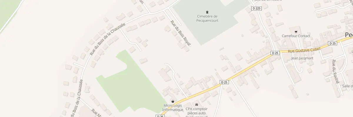 Plan du 112 Rue du Bois Royal à Pecquencourt