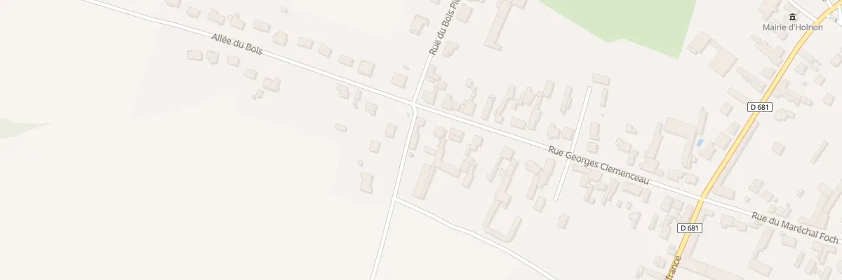 Plan du 41 Rue Georges Clémenceau à Holnon