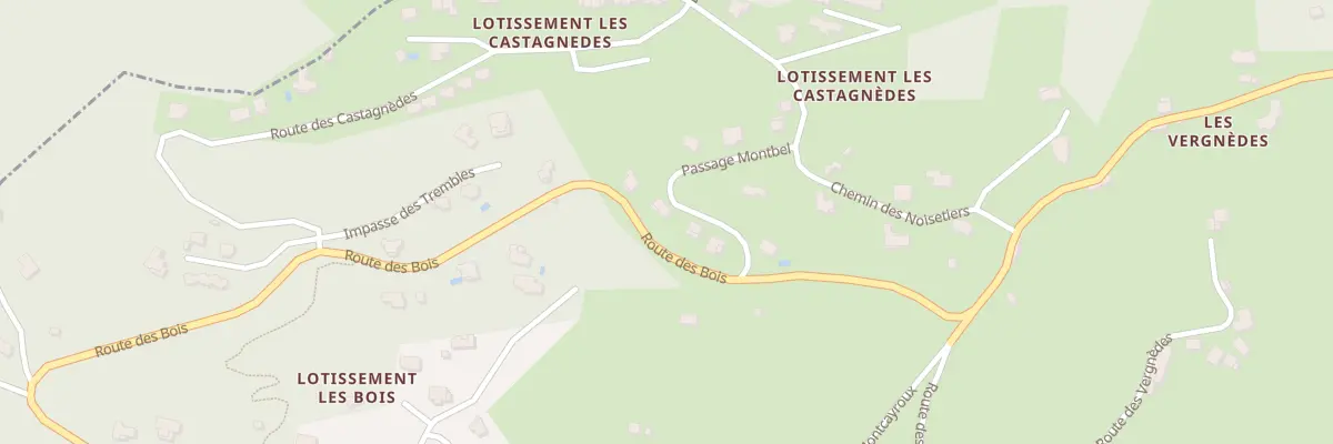 Plan du 1 Pas Montbel à La Canourgue