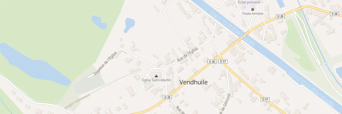 Plan du 16 Rue de l’Eglise à Vendhuile