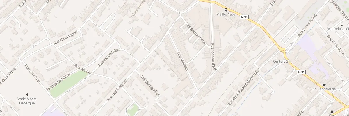 Plan du 37 Rue Vauban à Wattrelos