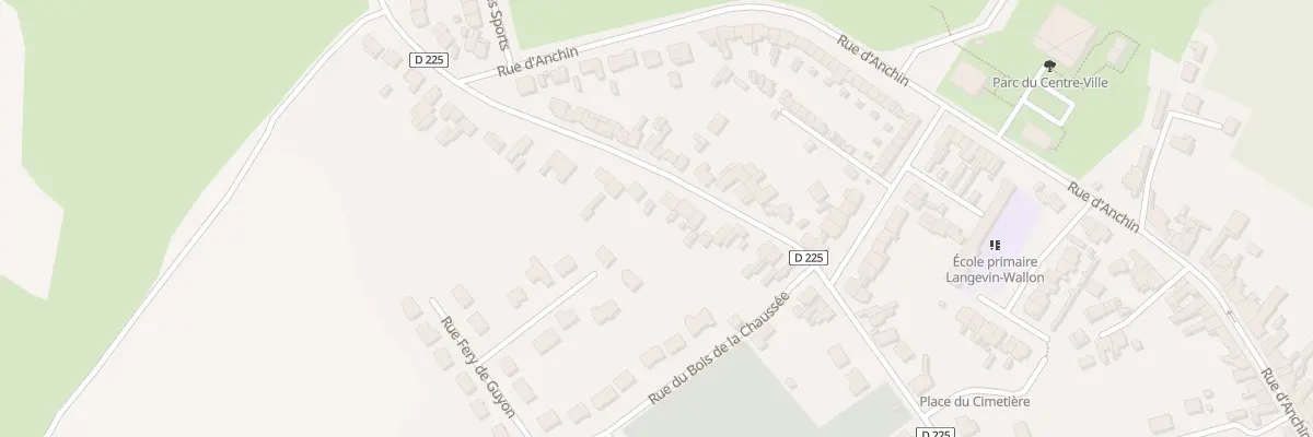 Plan du 23B Rue Jean Jaures à Pecquencourt