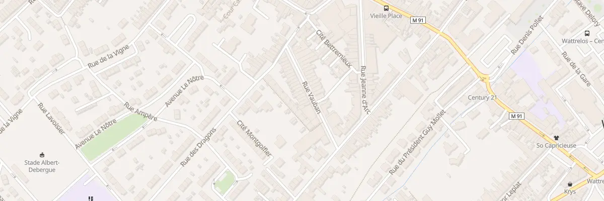 Plan du 31 Rue Vauban à Wattrelos