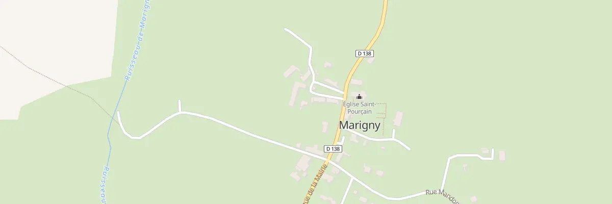 Plan du 5 Pl de l’Église à Marigny