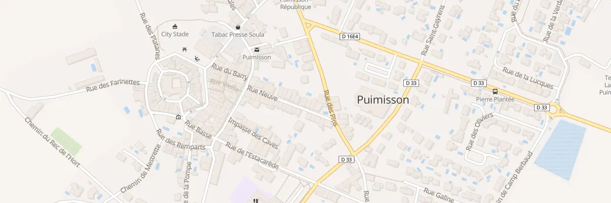 Plan du 16 Rue Neuve à Puimisson