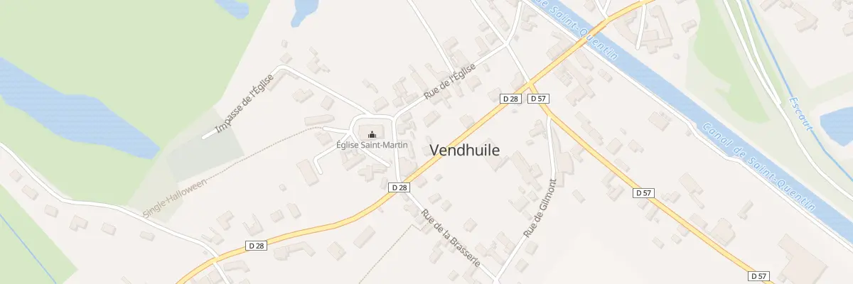 Plan du 12 Rue Neuve à Vendhuile