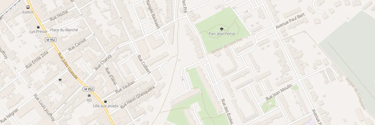 Plan du 244 Rue du Vert Pré à Lys-lez-Lannoy