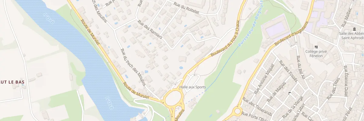 Plan du 9010 Rue des Ramiers à Béziers
