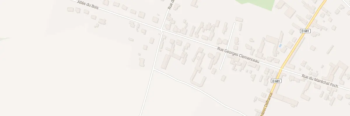 Plan du 37 Rue Georges Clémenceau à Holnon