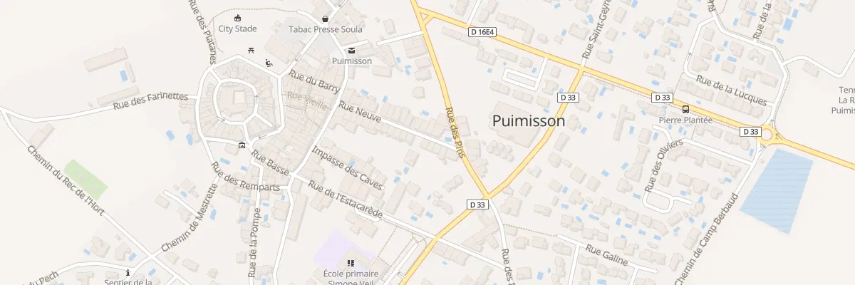 Plan du 23 Rue Neuve à Puimisson