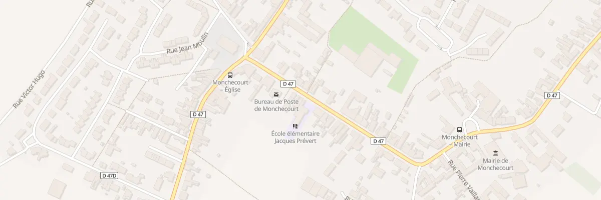 Plan du 37 Rue Jean Jaures à Monchecourt
