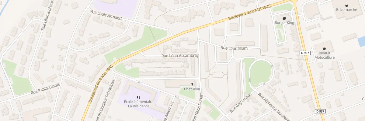Plan du 1 Rue Léon Accambray à Chauny