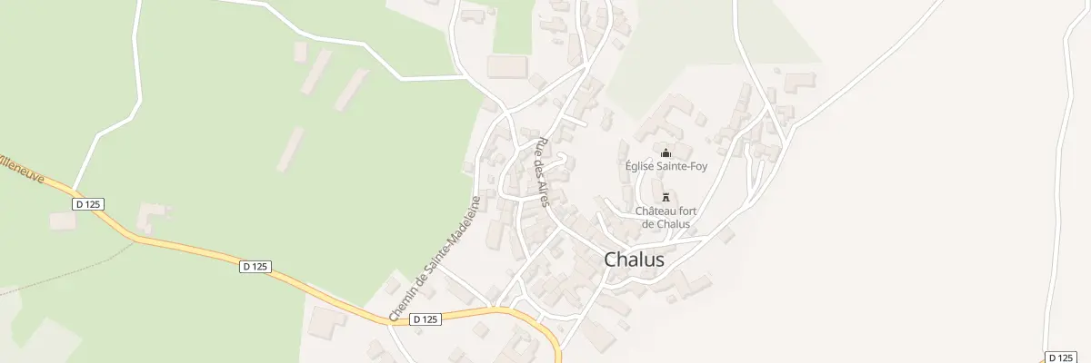 Plan du 5008 Rue des Aires à Chalus