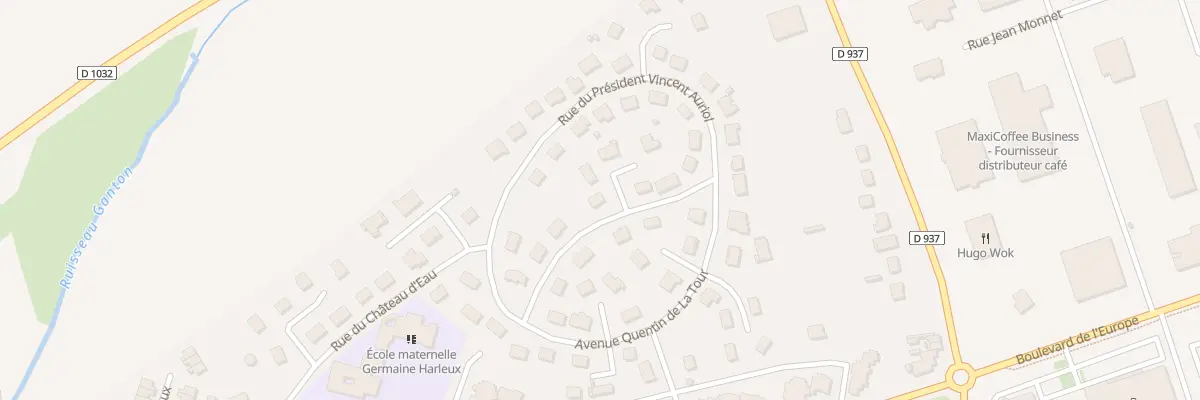 Plan du 7 Rue Jean Moulin à Chauny