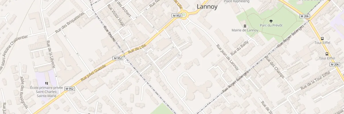 Plan du 8 Rue César Parent à Lannoy