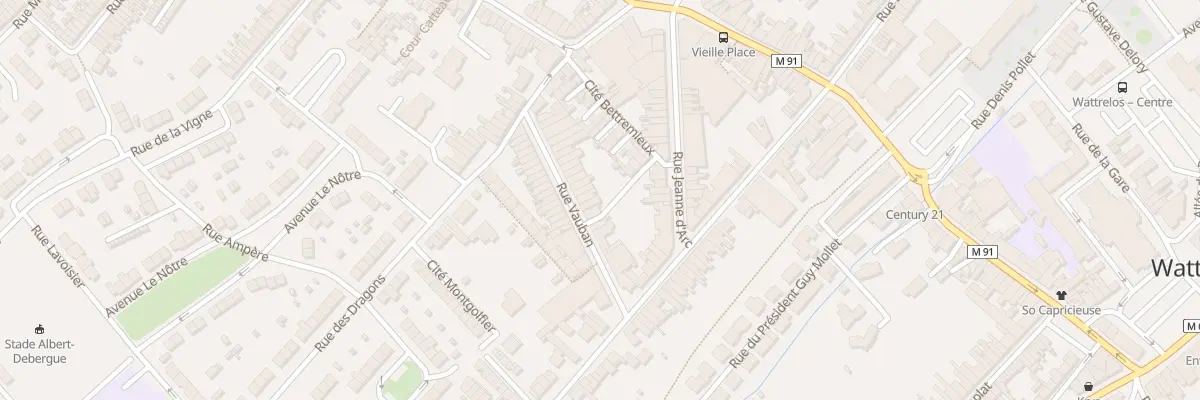 Plan du 30 Rue Vauban à Wattrelos