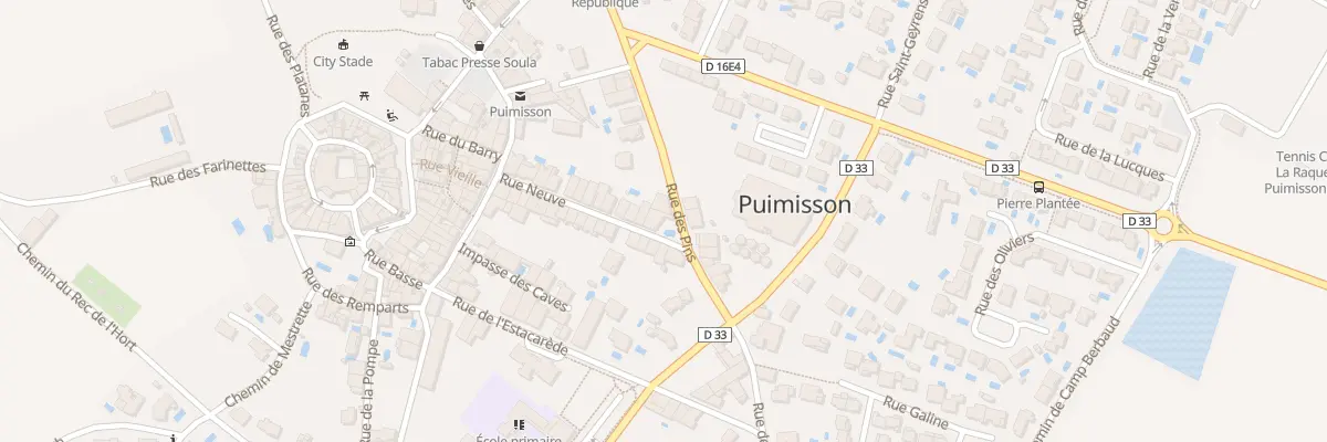 Plan du 22 Rue Neuve à Puimisson