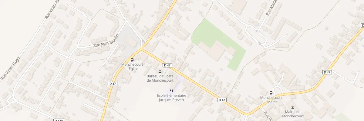 Plan du 44 Rue Jean Jaures à Monchecourt