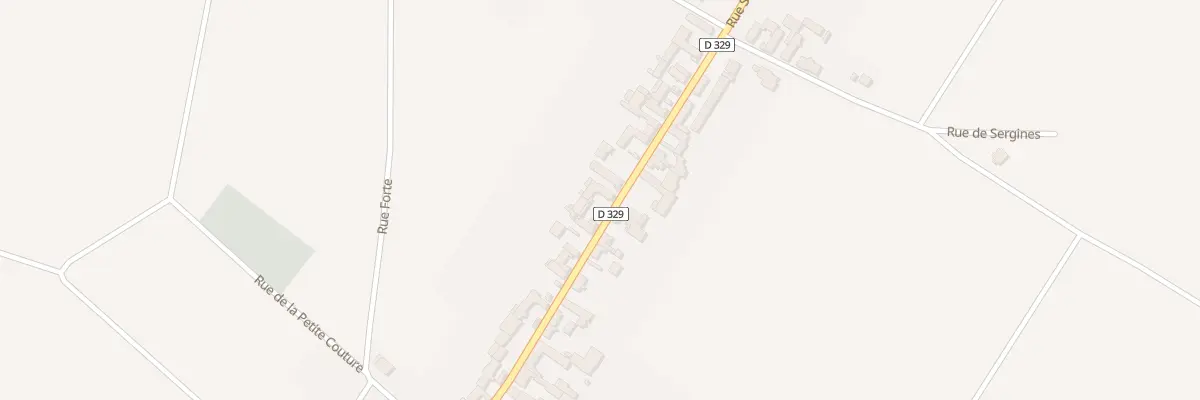 Plan du 59 Rue des Préaux à Serbonnes
