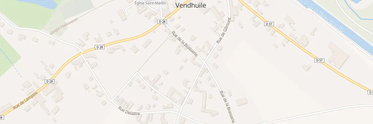 Plan du 8 Rue de la Brasserie à Vendhuile
