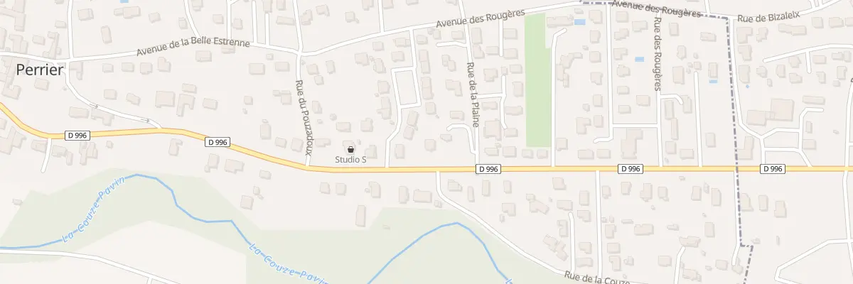 Plan du 28 Av d’Issoire à Perrier