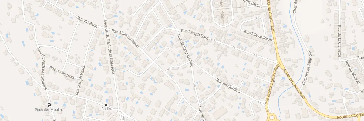 Plan du 39 Rue de Saint-Geniès à Béziers
