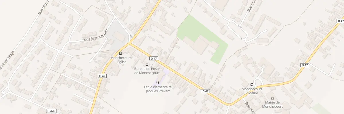 Plan du 34 Rue Jean Jaures à Monchecourt