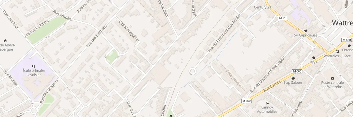 Plan du 97 Rue Faidherbe à Wattrelos