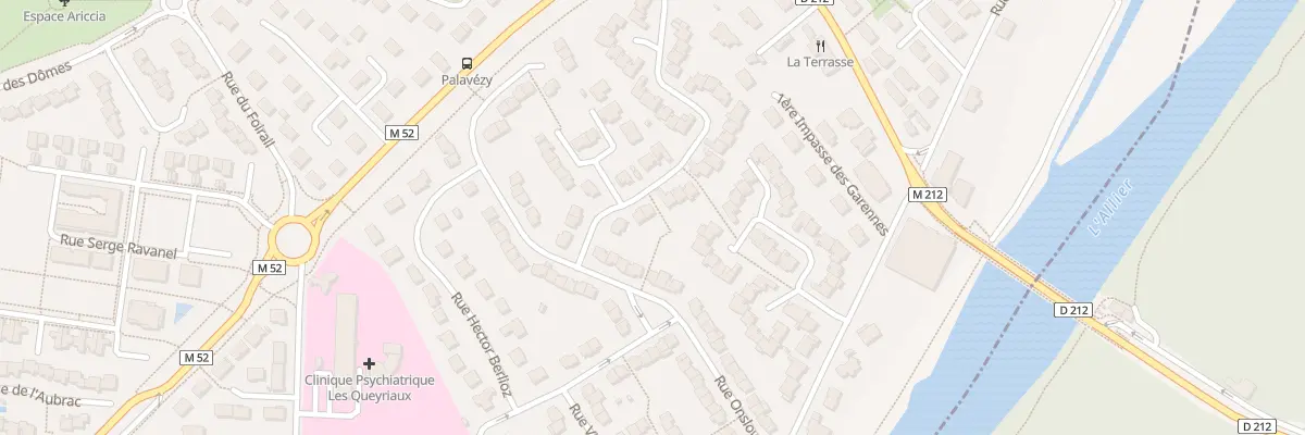 Plan du 33 Rue Emmanuel Chabrier à Cournon-d’Auvergne