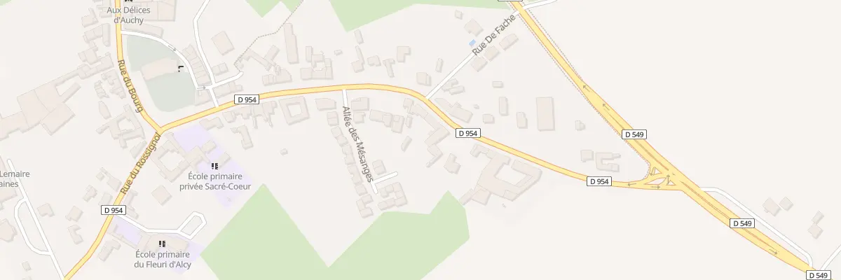 Plan du 400 Rue du Noir Debout à Auchy-lez-Orchies